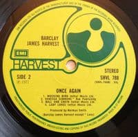 BARCLAY JAMES HARVEST Once Again Vinyl Record LP Harvest